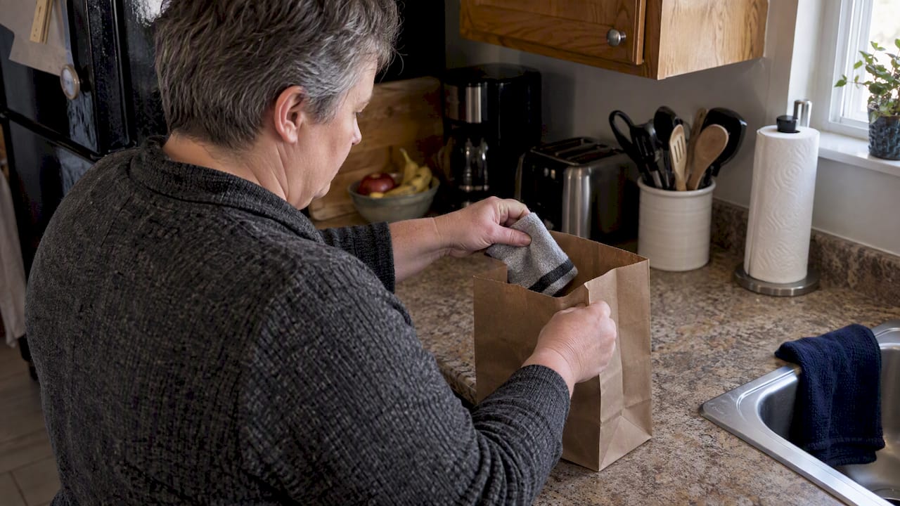 Family member preserving item for DNA evidence