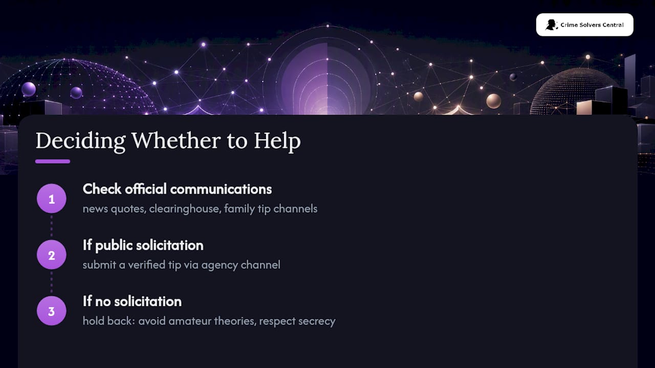 Decision path for ethical public tips