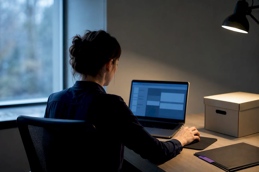 Researcher conducting an advanced case database search