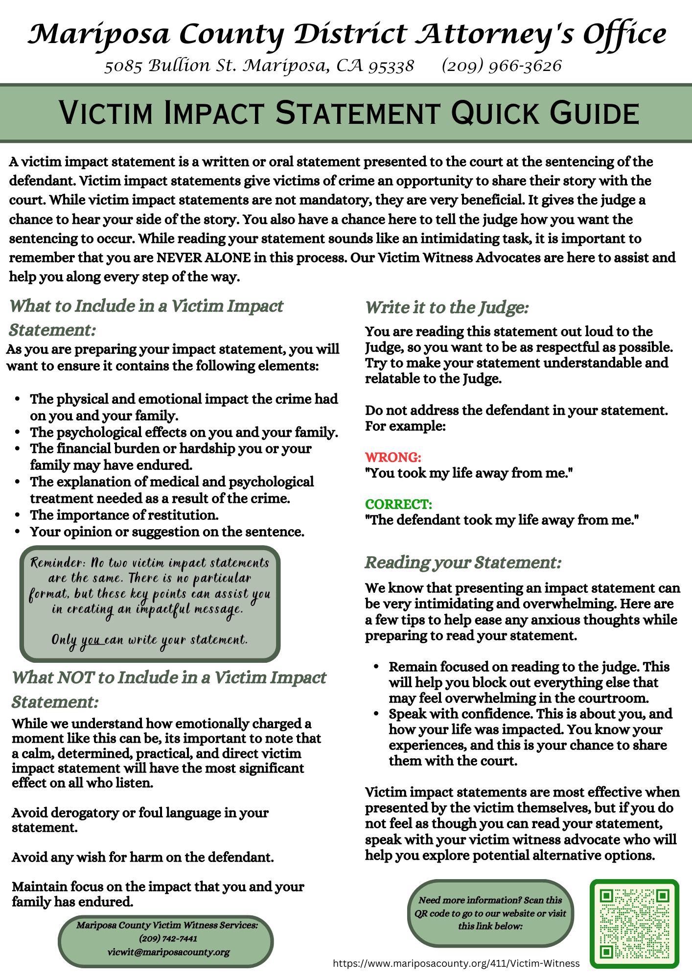 Echoes of the Wounded: Understanding the Power of Victim Impact Statements