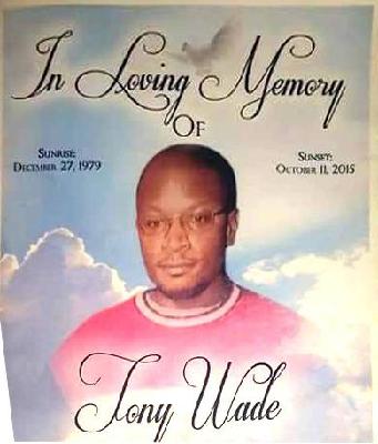 Tony Wade death by force case profile photo