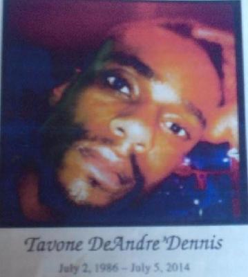 Tavone Dennis death by force case profile photo