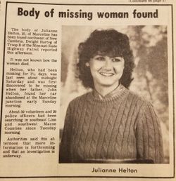 Julianne Helton death by force case profile photo