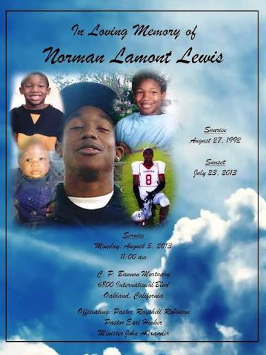 Norman Lewis death by force case in Oakland, CA