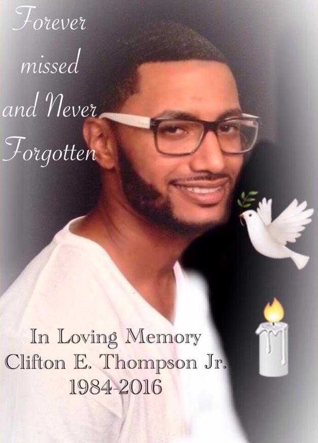 Clifton Thompson death by force case profile photo