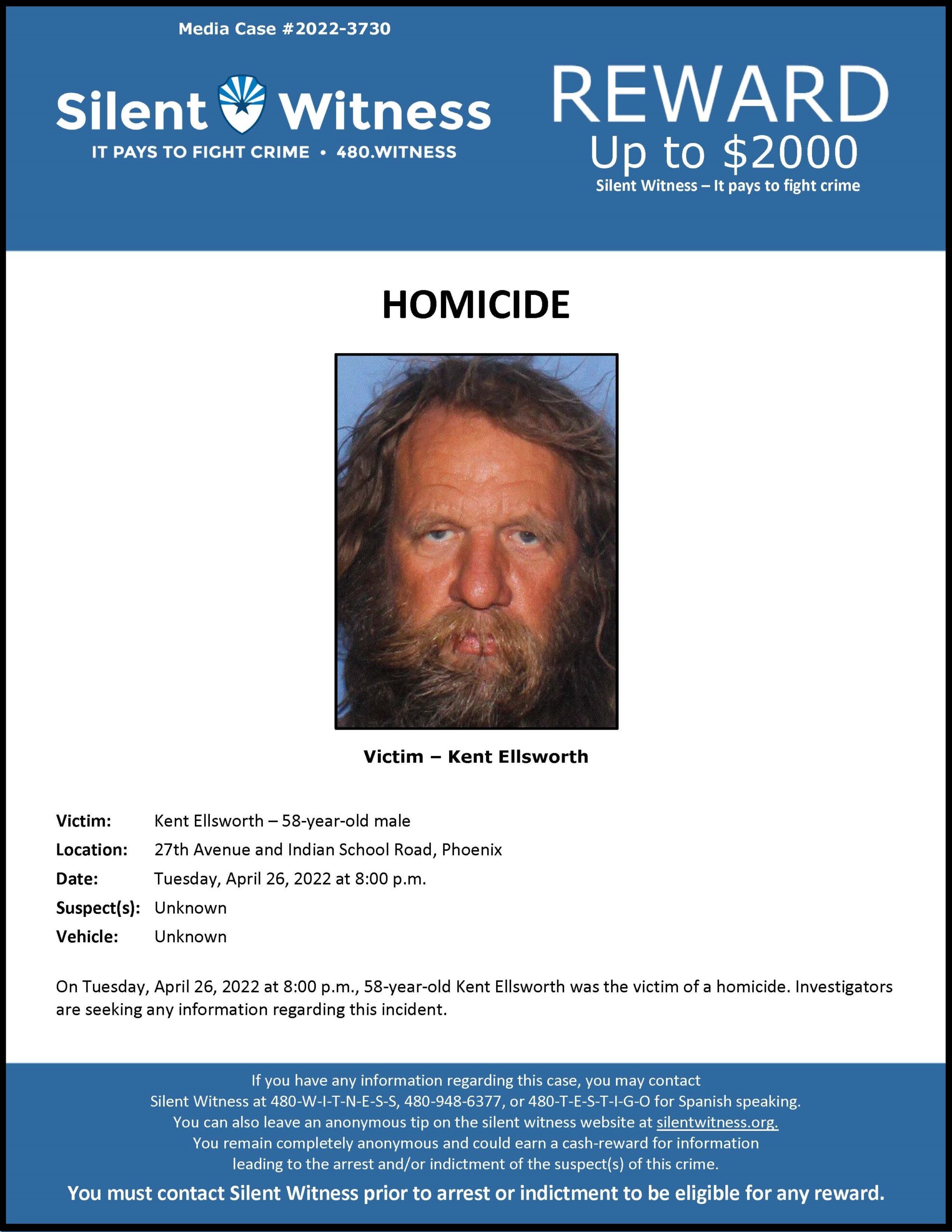 Kent Ellsworth death by force case profile photo