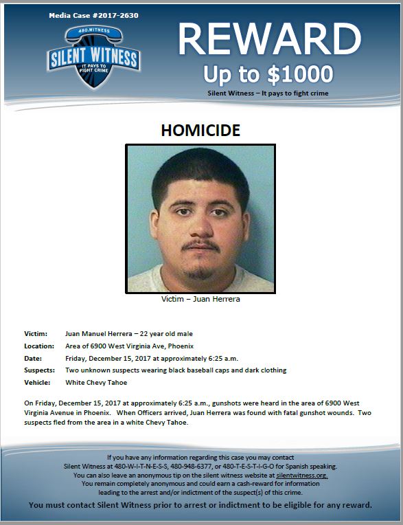 Juan Herrera death by force case profile photo