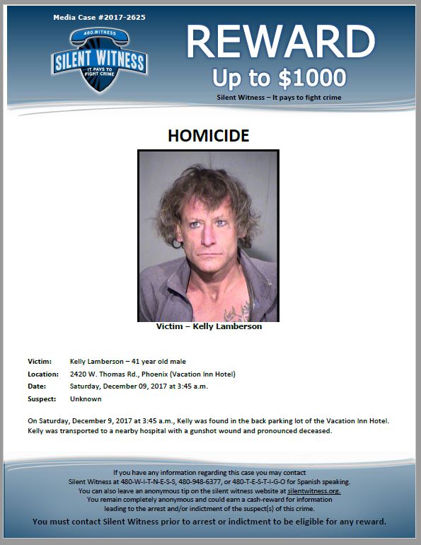 Kelly Lamberson death by force case profile photo
