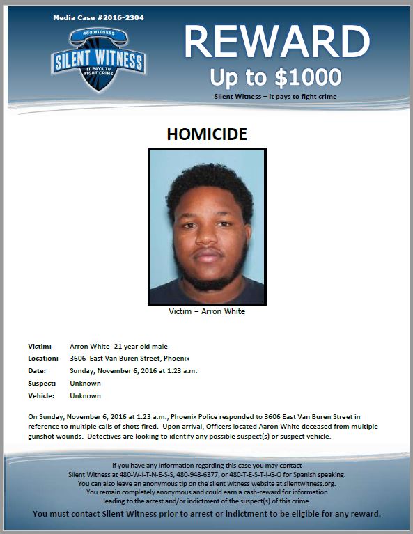 Aaron White death by force case profile photo