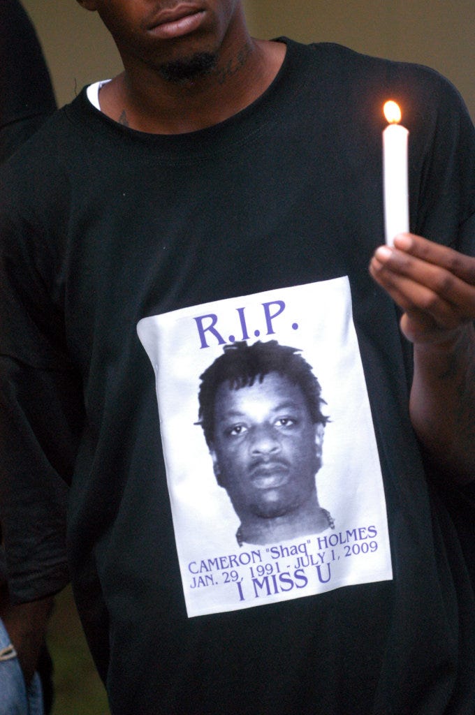 Cameron Holmes death by force case profile photo