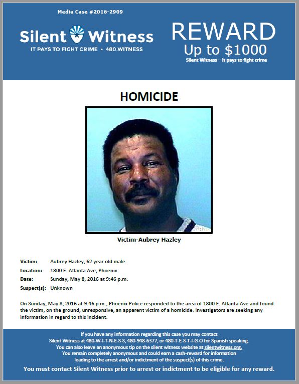 Aubrey Hanzley death by force case profile photo