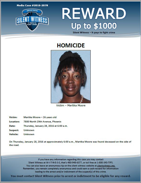 Martika Moore death by force case profile photo