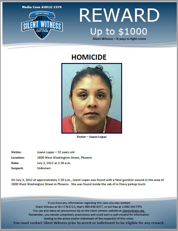 Joann Lopez death by force case profile photo