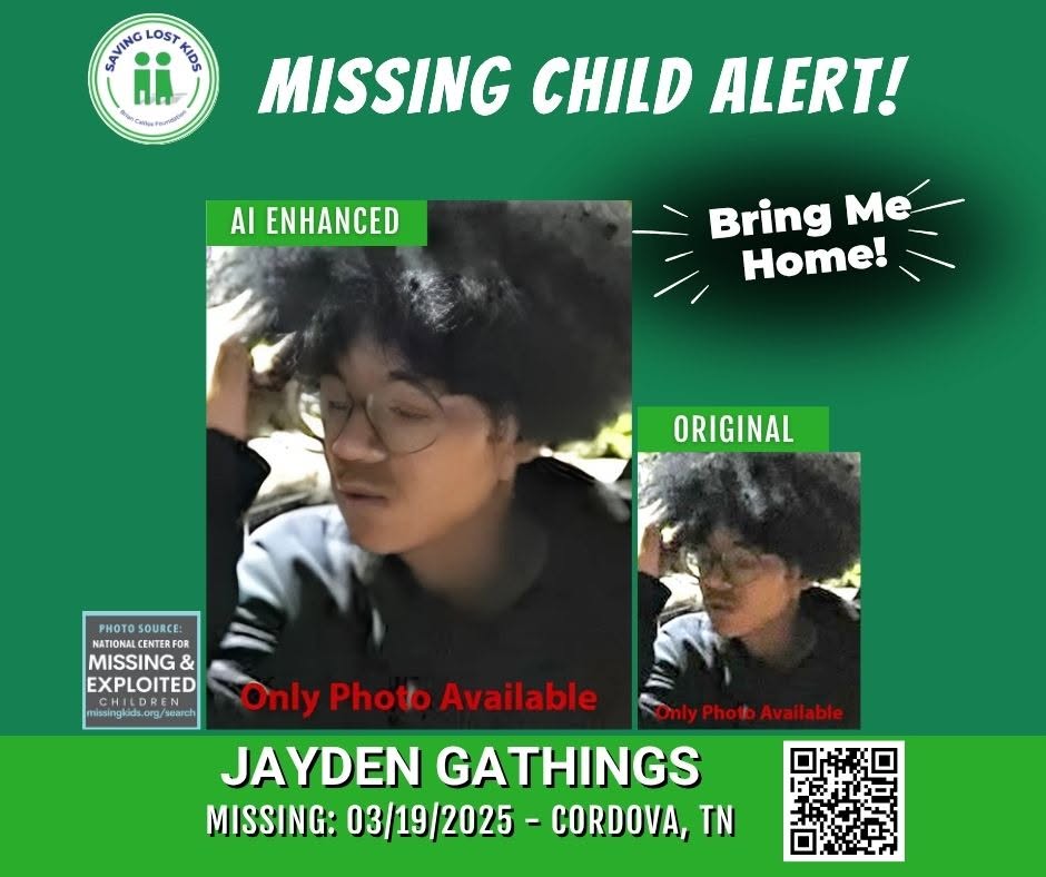 Jayden Gathings missing person case profile photo