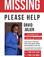 David Julien missing person case profile photo