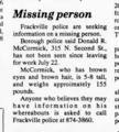 Donald Mccormick missing person case profile photo