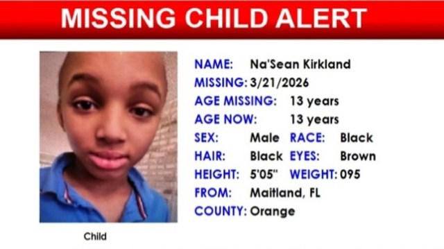 Nasean Kirkland missing person case in Maitland, Florida