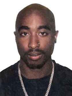 Portrait shared for Tupac Shakur
